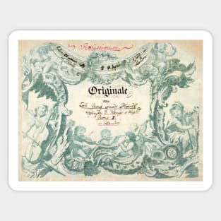 Haendel | Händel | Original manuscript score Sticker